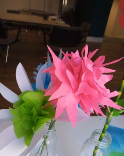 Preperations are under way and spring decorations are being created! Only 2 more sleeps until our first Open Sunday!
Pop in and join in with some family friendly fun, music, crafts snacks. 
Sunday 24th between 1-4pm at The Crannie!

Can't wait to see you all there! 🎨🥁🍭