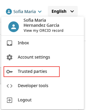 ORCID_Org's tweet photo. We've just made it easier to track &amp; manage all the orgs &amp; individuals you've given permission to manage your record, as well as those who've given you permission to manage theirs. 

Log into ORCID &amp; access from your Account menu! #WhoDoYouTrust #AcademicTwitter #TrustedParties https://t.co/5n41HcbrYb