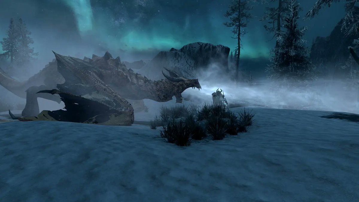 Happdragon's tweet photo. Always more #Skyrim dragons @BethesdaStudios 
#VPCONTEXT #VPGamers #VGPUnite #VGPNetwork #VPRT #TheCapturedCollective #virtualphotography #SkyrimSE #Skyrimfanart #Skyrimscreenshots #Skyrimmods #ElderScrollsOnline #PhotoMode #ThePhotoMode https://t.co/aOGaEn4tyq