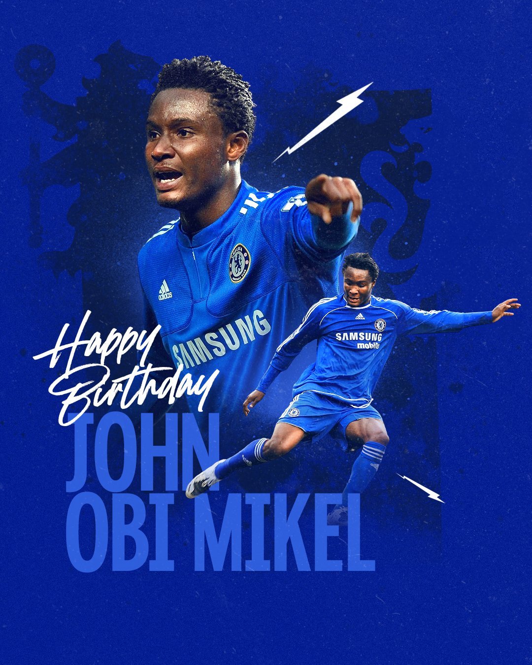 Happy 35th Birthday to both John Obi Mikel & David Luiz. 