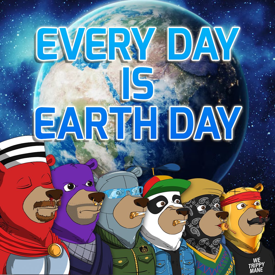 Happy #EarthDay2022 🌎🌱🐻

#InvestInOurPlanet #NFTCommunity #NFT #NFTinvestor #NFTartwork