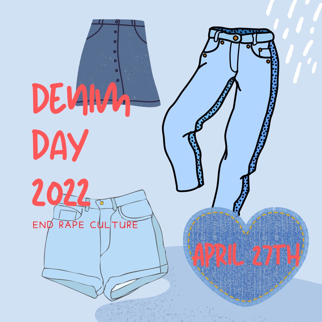 It is our responsibility to take a stand against rape and rape culture at UMKC or where ever we go. Denim Day is a chance to be a part of a visual protest. April 27th mark your calendars, wear denim. 
#umkcdenimday #denimday2022 #SAAM