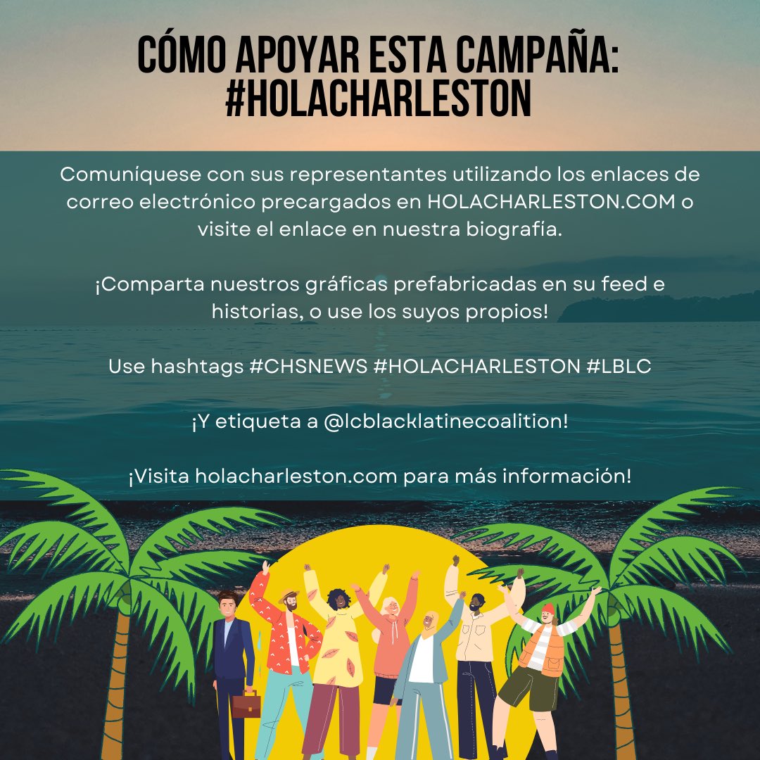 LC_BlkLatine's tweet photo. ¡Exigimos que los gobiernos del condado/municipio de Charleston, de Dorchester y de Berkeley traduzcan todos los documentos publicos al Español! #ChsNews #HolaCharleston #LBLC https://t.co/fQgwWCFySp @NorthCharleston @DorchesterSCGov @berkeleyscgov @ChasCountyGov @CityCharleston https://t.co/UpokexdGVP