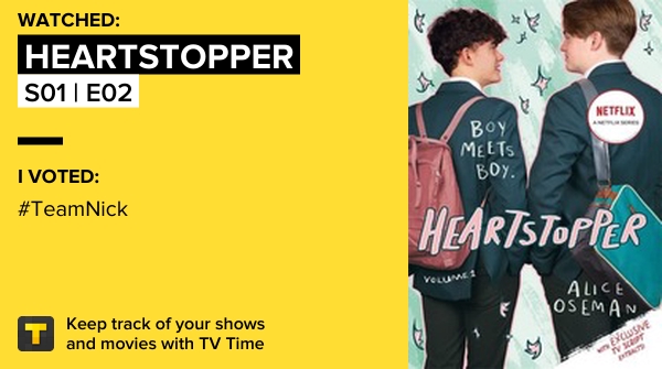 theofficew's tweet photo. I've just watched episode S01 | E02 of Heartstopper! https://t.co/5uY1C3sSji #tvtime https://t.co/iniGkioyiX