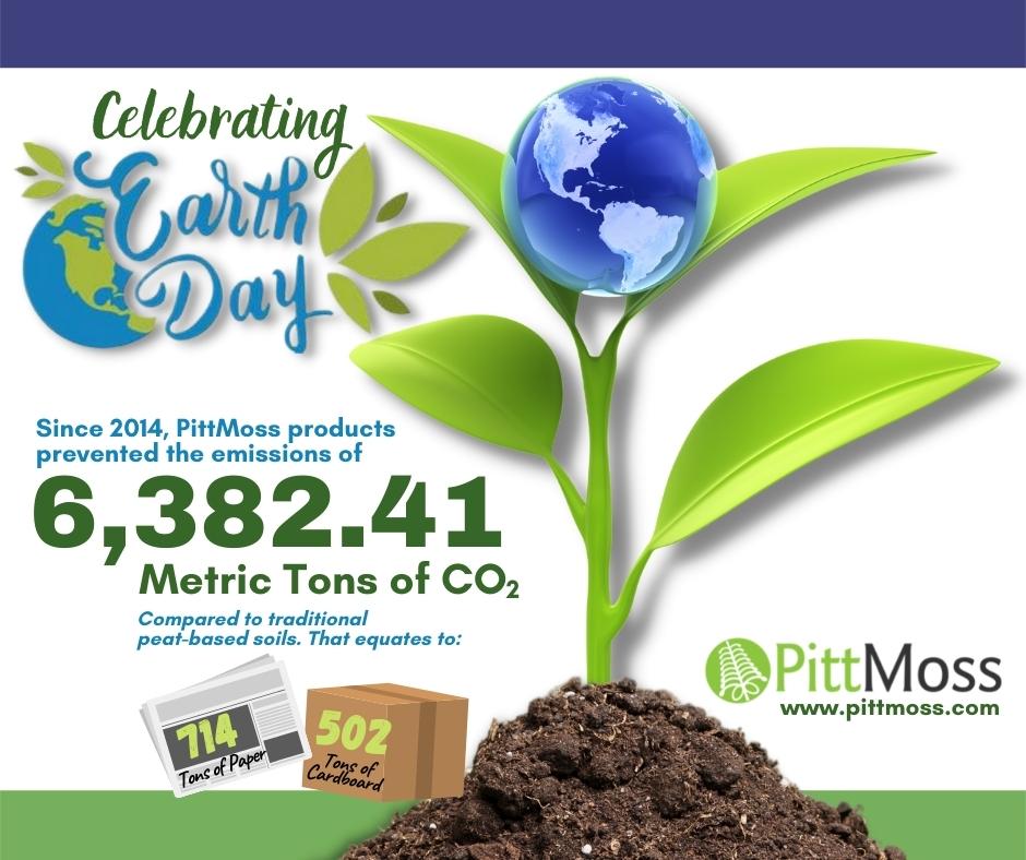 Happy Earth Day from PittMoss!

#pittmoss #peatfree #earthday2022 #sustainable #recycle #organic #cleansoil #carbonfootprint  #carbonsavings