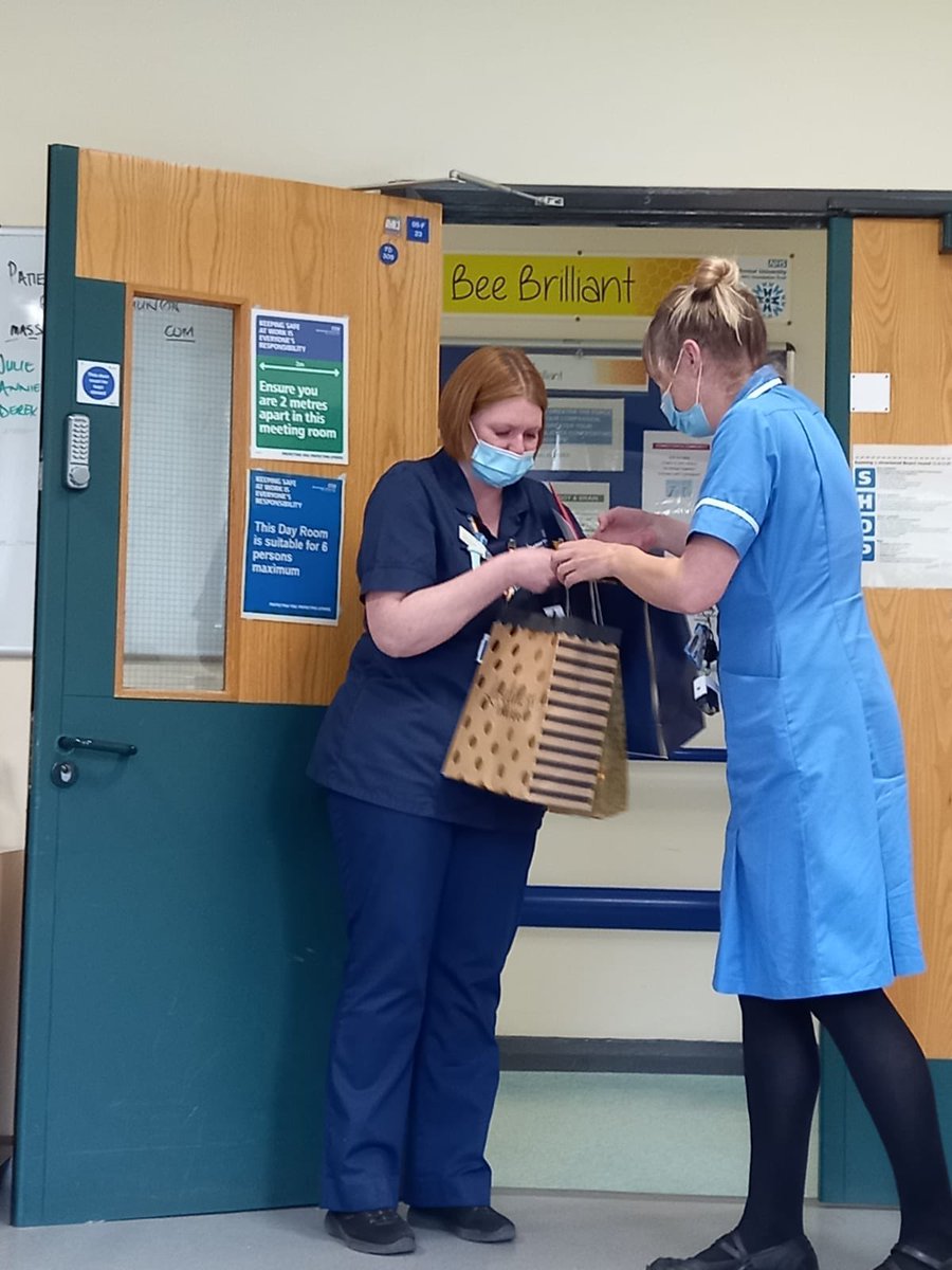 mrs_p83's tweet photo. Wonderful gifts off my wonderful ward 2 team, going to miss them! Thank-you for all the kind words, I’m not far tho &amp; I’m sure I will see you all soon x https://t.co/VZKSRAnzi7