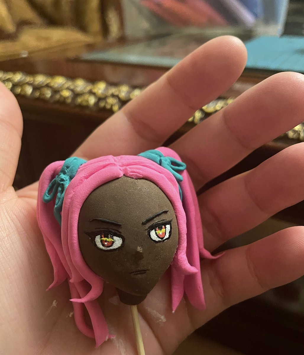 Just did this, kinda crappy kinda cute. First try, might do a bigger one next time. Can never get enough of these hot pink ponytails🥺💕 <a href="/RTFKTstudios/">RTFKT</a> <a href="/RTFKTLukson/">Randy Hercules</a>