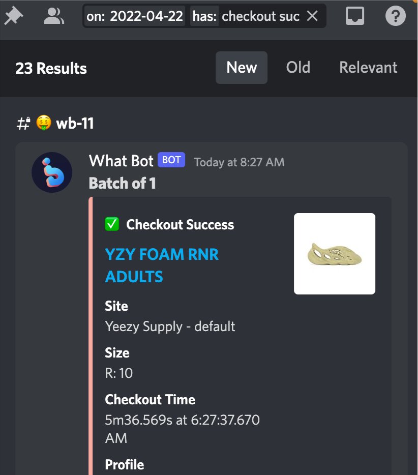 XxJVPxX (@xxjvpxx) on Twitter photo Really tough drop but we still hit a descent amount! 🧑🍳
A: @_NonStopCop_
B: <a href="/whatbotisthis/">WhatBot</a>
P: <a href="/ButterProxies/">Butter Proxies</a> <a href="/Primeproxy1/">Prime Proxies</a> <a href="/breadproxies/">breadproxies</a> <a href="/KaBoomProxies/">KaBoom Proxies</a>
T: <a href="/aycdio/">AYCD</a> <a href="/TierServers/">KVM64 Servers</a> <a href="/HypifyLogistics/">Hypify Logistics</a>
S: <a href="/GUAP/">GUAP</a> <a href="/PulseAIO/">Pulse</a> <a href="/polarchefs/">Polar Chefs</a> <a href="/TheAkiraGroup/">Akira</a> Really tough drop but we still hit a descent amount! 🧑🍳
A: @_NonStopCop_
B: <a href="/whatbotisthis/">WhatBot</a>
P: <a href="/ButterProxies/">Butter Proxies</a> <a href="/Primeproxy1/">Prime Proxies</a> <a href="/breadproxies/">breadproxies</a> <a href="/KaBoomProxies/">KaBoom Proxies</a>
T: <a href="/aycdio/">AYCD</a> <a href="/TierServers/">KVM64 Servers</a> <a href="/HypifyLogistics/">Hypify Logistics</a>
S: <a href="/GUAP/">GUAP</a> <a href="/PulseAIO/">Pulse</a> <a href="/polarchefs/">Polar Chefs</a> <a href="/TheAkiraGroup/">Akira</a>