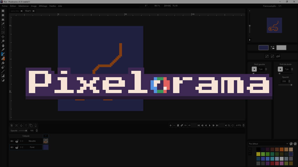 davidmekersa's tweet photo. Pixelorama, un éditeur de sprites 2D gratuit et open-source. En savoir plus sur le blog de Gamecodeur : https://t.co/bDNxnjVeZE
#pixelart #sprite2d #2d #gamecodeur #gamedev #gamedevelopment #videogames #jeuxvideo https://t.co/K5P7kDjFiv