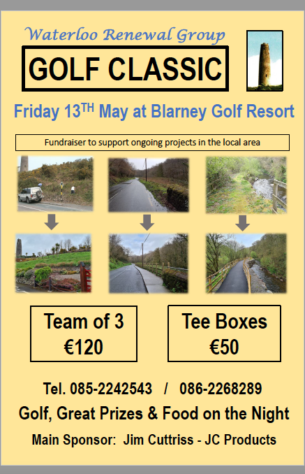 Get booking your team/tee box #golf #cork #blarney #community #win