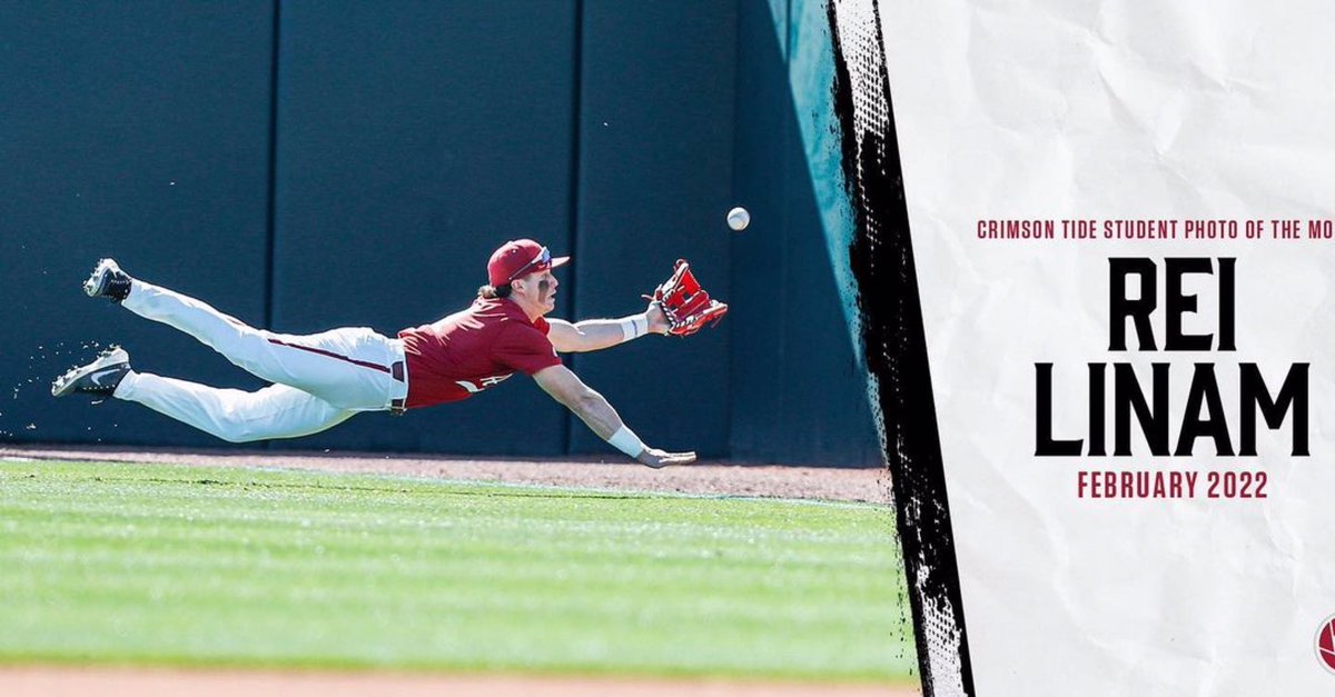 We are sooooooo #seahawkproud💚💙 of you Rei!!  Love seeing you soar following your passion at the next level! #seahawksoaring💚💙 Keep Going!!

Congratulations to <a href="/rei_linam/">Rei Linam</a> for winning the February Photo with this diving catch by <a href="/AlabamaBSB/">Alabama Baseball</a> WIll Hamiter against Xavier.

Via IG