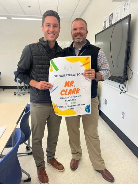 Congratulations to Jonathan Clark for being awarded Rookie Teacher of the Year at Moultrie Middle School!!!!
<a href="/MoultrieMiddle/">Moultrie Middle</a>