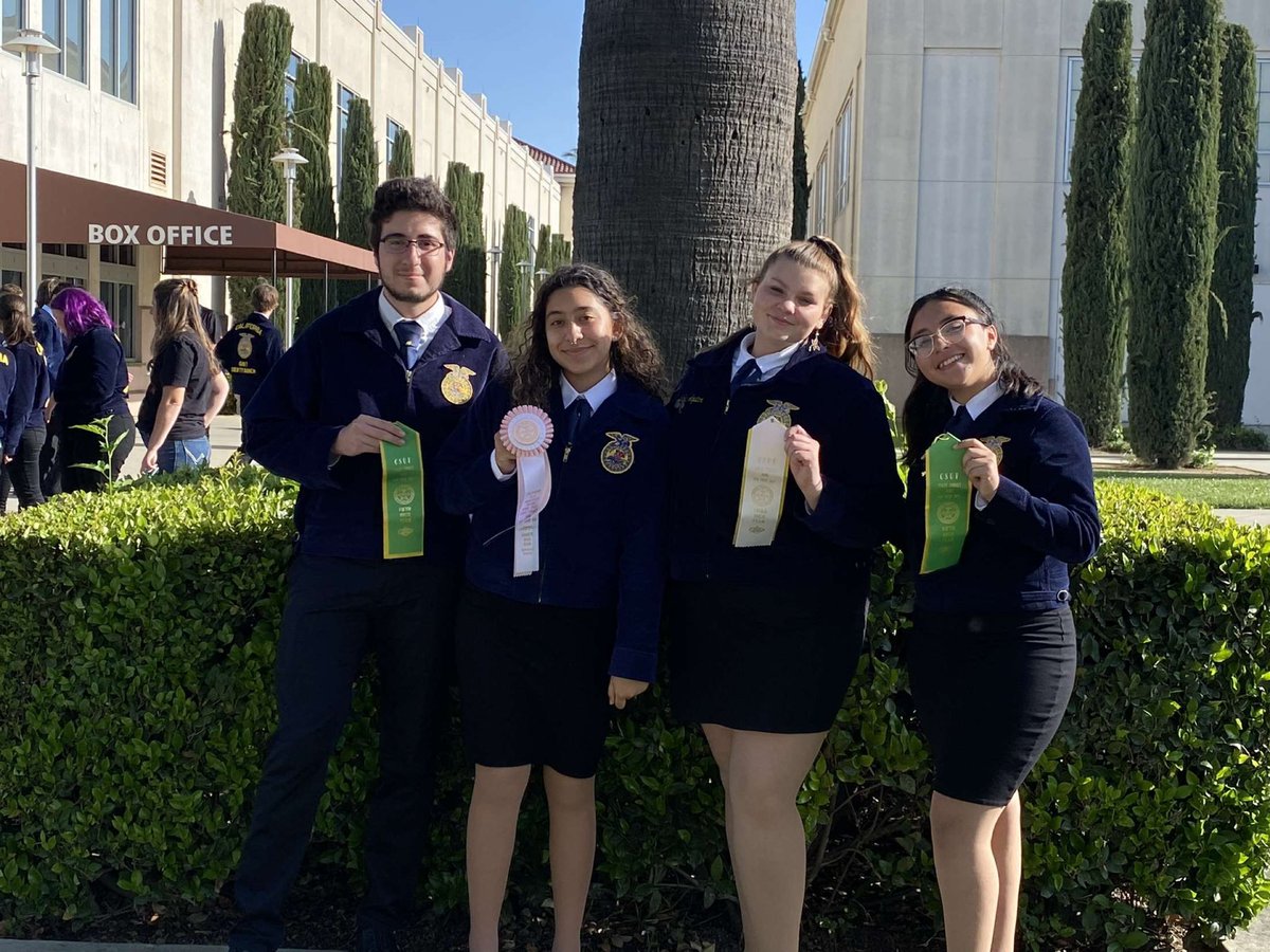 Congratulations to our Vet Science Team! They were 4th overall at the Fresno State Field Day with Alondra Aquino placing 10th overall individual!