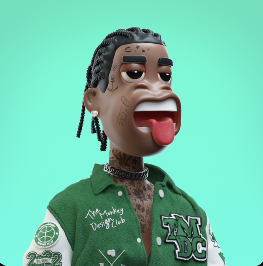 nivrams13's tweet photo. I just bought this beauty TMDC #1037, I think this project can be really interesting, are you my fam monkey? #TMDC #themonkeydesignclub #hype #NFTs #NFTCommunity #Solana #traviscott #laflame https://t.co/rlFtA83EV6