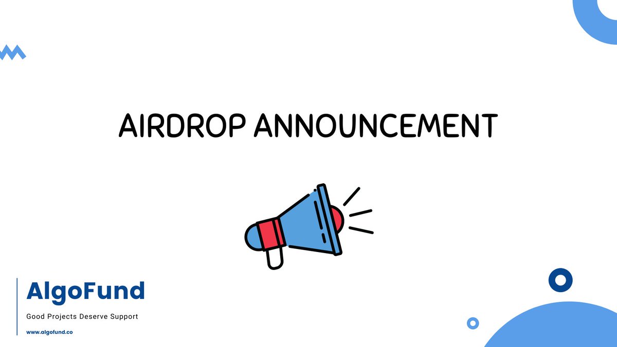 AlgoFundco's tweet photo. A big thanks to #algofam for the huge participation in the launchpad testnet.
For all the wonderful testers, we are airdropping 7500 $ALGF for 10 lucky winners.
To participate:
1⃣ Follow & Retweet the post below
2⃣ Join us in Discord/Telegram for the winners announcement https://t.co/3oAxuqA0Ra