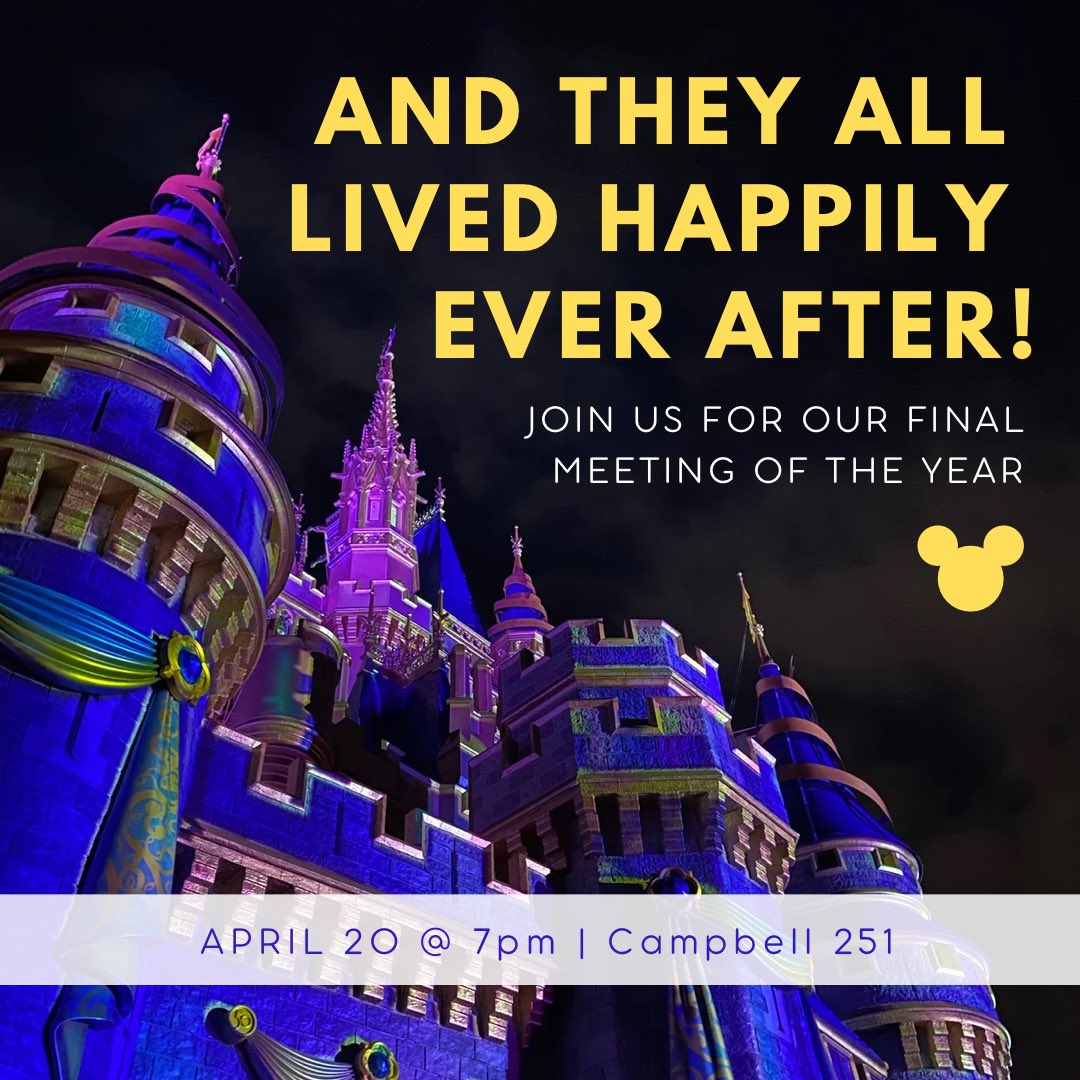 Folks, the time has come. Our final meeting of the semester will be April 20 at 7pm in Campbell 251. It’ll be a potluck-style hangout, so feel free to bring snacks or any fun board games to try out! Be there or be square!