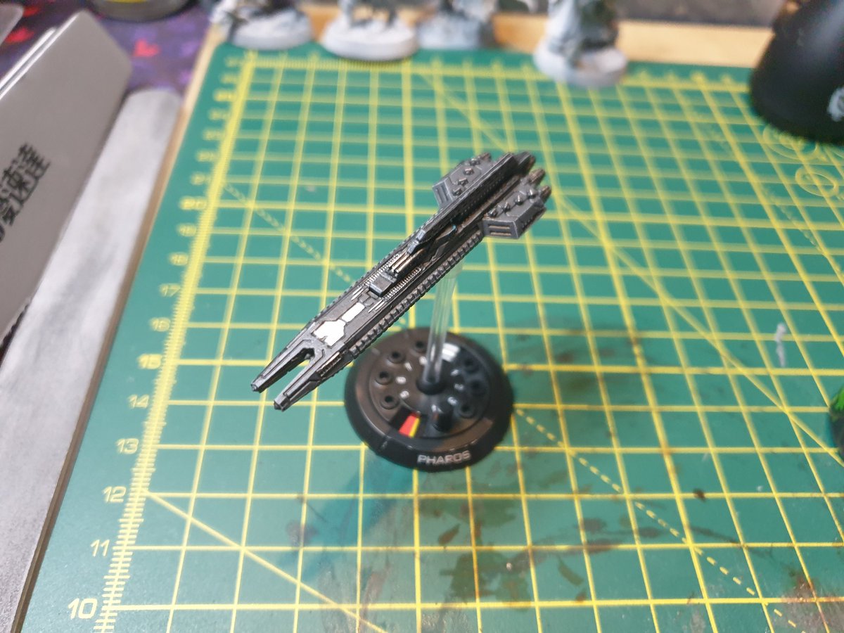 anominousrex's tweet image. Painted up my first frigate for dropfleet commander. #dropfleet #ttcombat