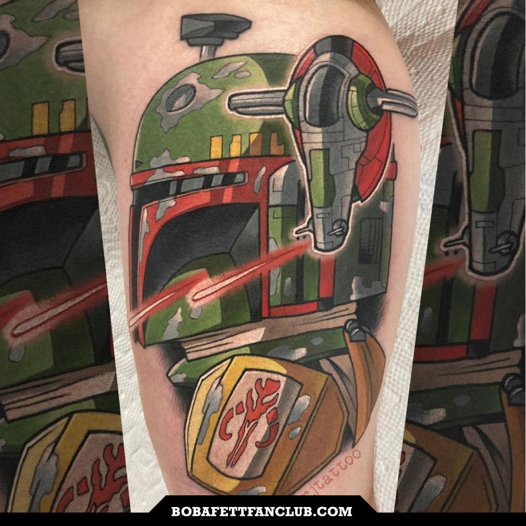 bobafettfanclub's tweet photo. #BobaFett & #SlaveI tattoo by Adam K. Perjatel (https://t.co/7cCg5IEy5z)
#StarWars #DailyFett https://t.co/knmqXrY5aT
