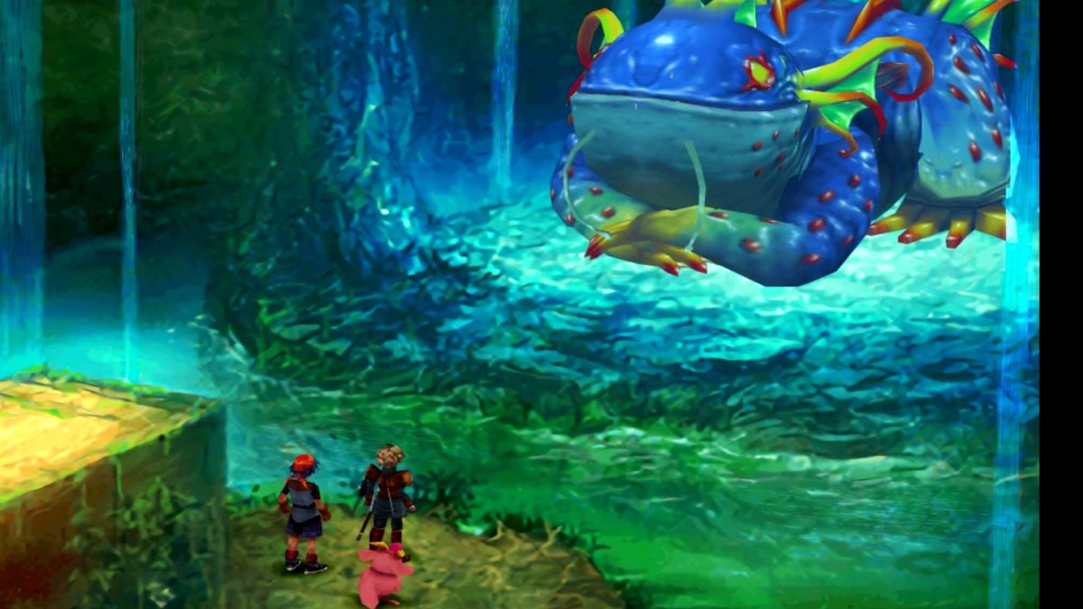 TidalwaveK's tweet image. Meeting with the Water Dragon. #ChronoCross #RPG #PS4share