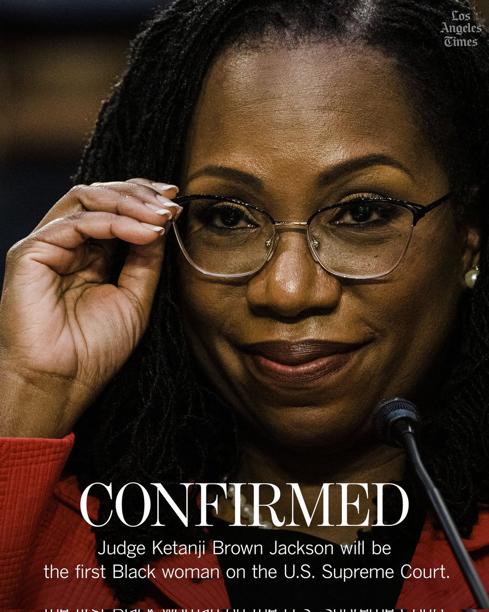 jayoung3292's tweet photo. #April7 2022 is a day that will live in infamy. As the day when just like #November4th 2008 and #November3rd 2020, our government finally starting looking like the rest of #America The future is bright! #TheBestisYettoCome #KBJconfirmation #KBJConfirmed #History #FBRParty #Resist https://t.co/qYCSByvfYp