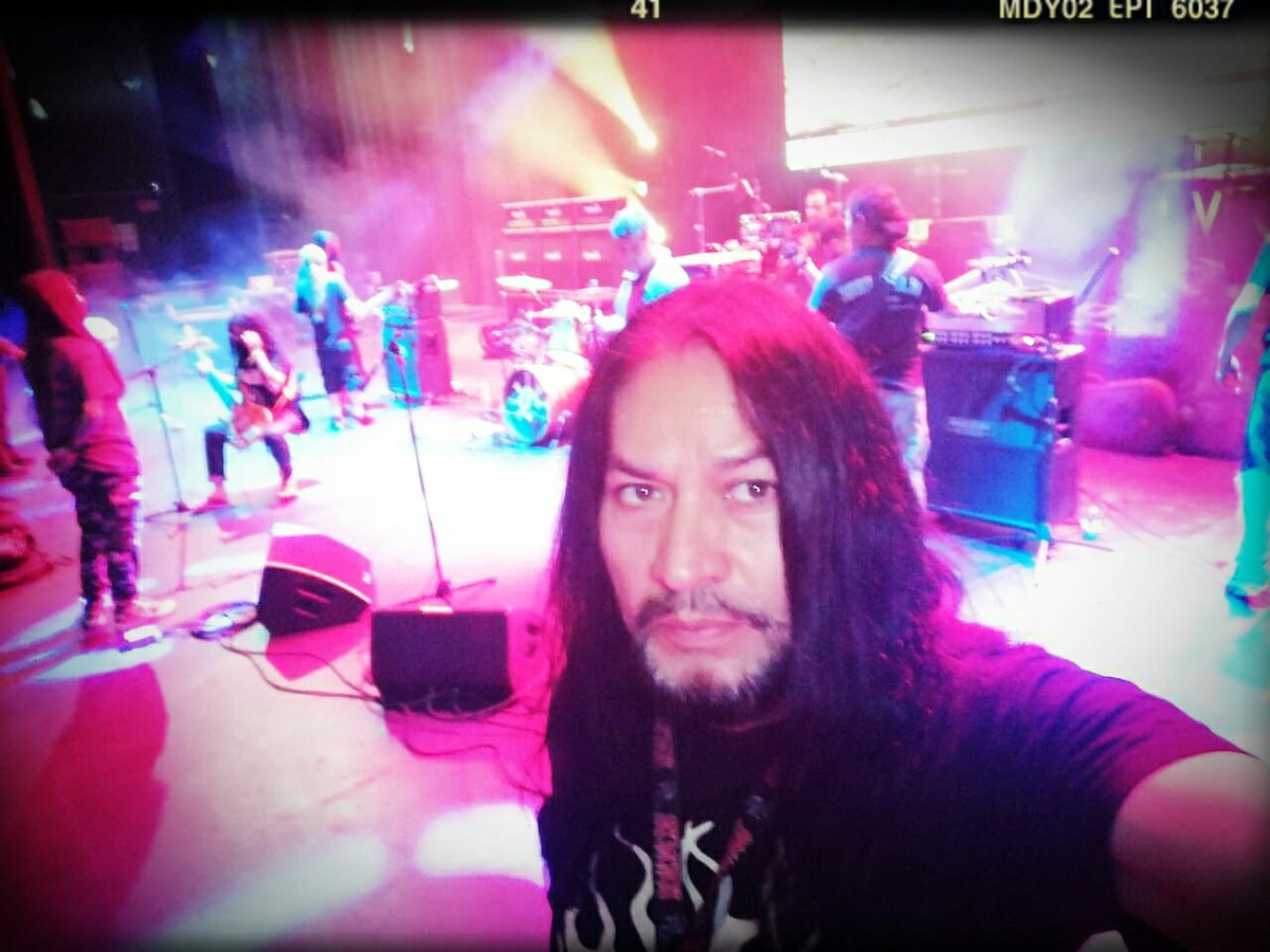 TransmetalShop's tweet photo. 🔛 #TRANSMETAL en el #SOUNDSHECK  🥁🎸🎤 previo al evento en #GUADALAJARA en el [Teatro Diana] como parte de su Gira en México 🇲🇽 "ADIÓS SATANÁS"  😈. https://t.co/MbHRY8NNMW