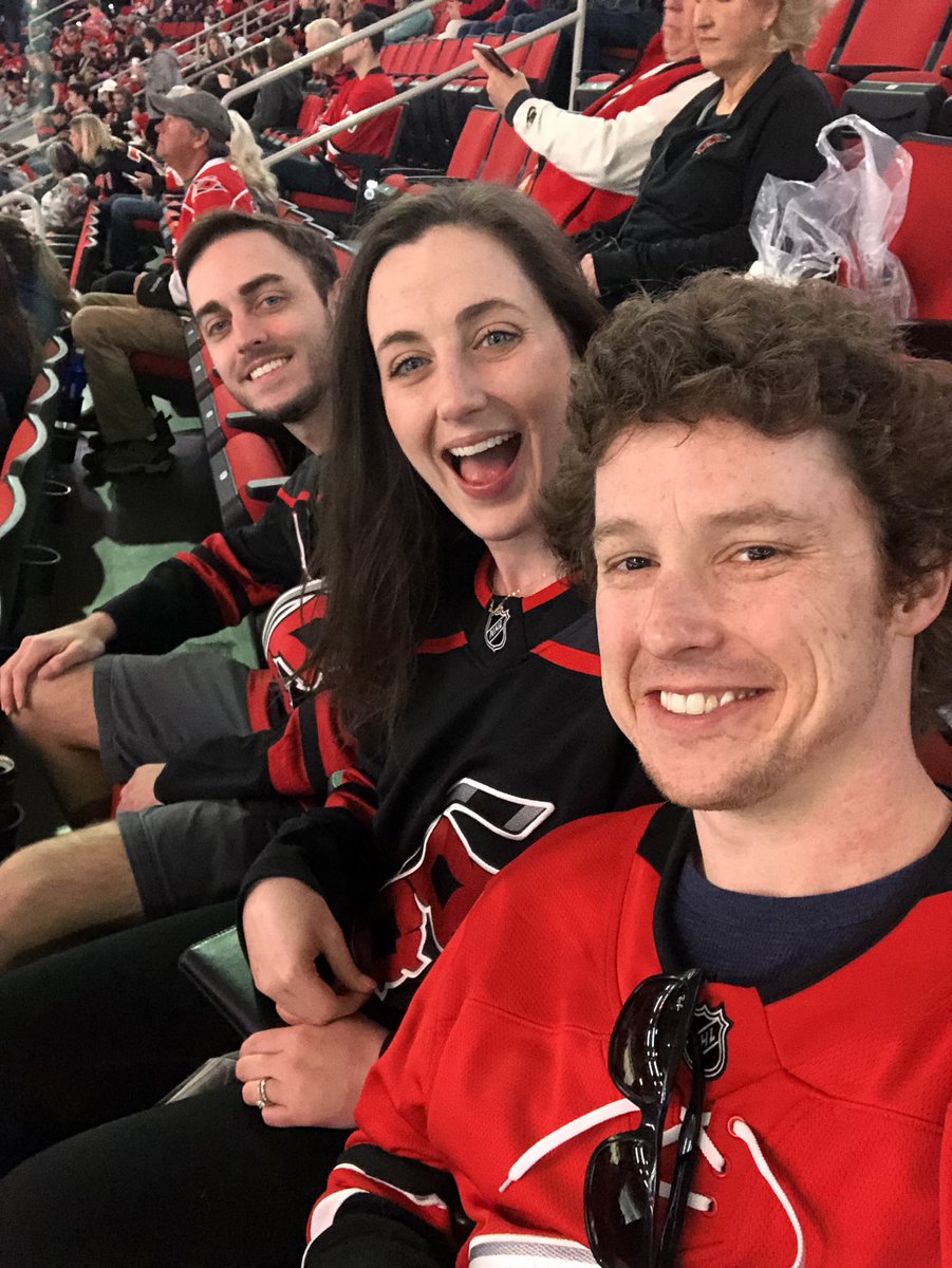 LindseyKUmstead's tweet photo. We love a good hockey game #caniacsmiles #LetsGoCanes https://t.co/harkdmRs95