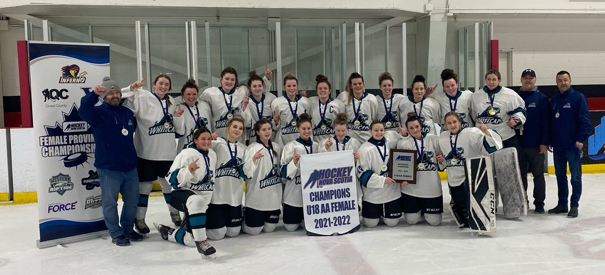 A GOLDEN AFTERNOON 🥇 

U15 AAA 🏆 ✅
U18 A🏆  ✅
U18 AA 🏆 ✅

What a day for the Quad County Whitecaps who captured provincial championships at the U15 AAA, U18 A, and U18 AA levels. 👏 👏 👏 

The Whitecaps were rolling this weekend! 🌊

<a href="/quad_zone/">Quad County Female Hockey Zone</a> | <a href="/HockeyNSFemale/">Hockey NS Female</a> | #nsproud