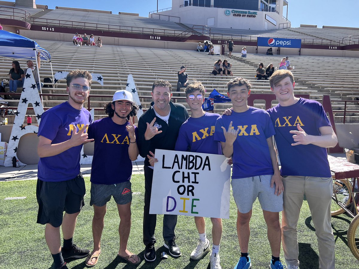 Great way to cap off Greek Week! 

Got <a href="/CoachGreGHeiar/">Greg Heiar “GH”</a> PUMPED to have you pack the Pan Am next season 🏀

#AggieUp