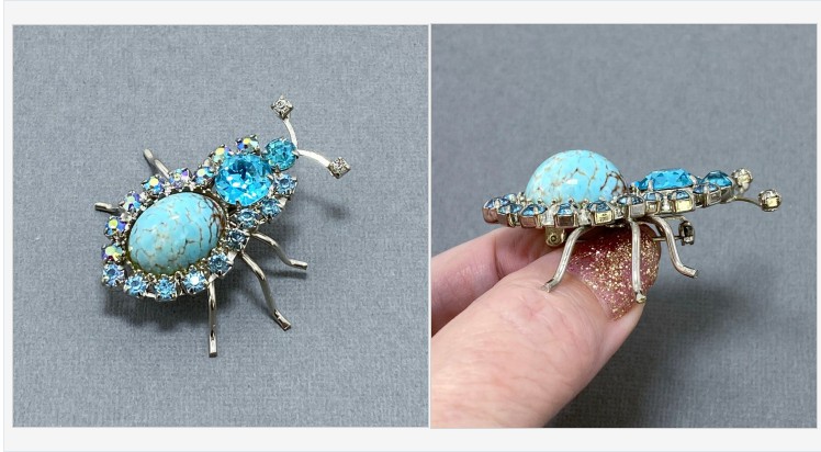 Rhinestonediva's tweet photo. Vintage #Juliana Dazzling High Dome #Turquoise #ArtGlass #BugBrooch | Etsy
https://t.co/XsUCIKAKhK
(Tweeted via https://t.co/dIyYpQcNBQ) https://t.co/6rWlea3inX