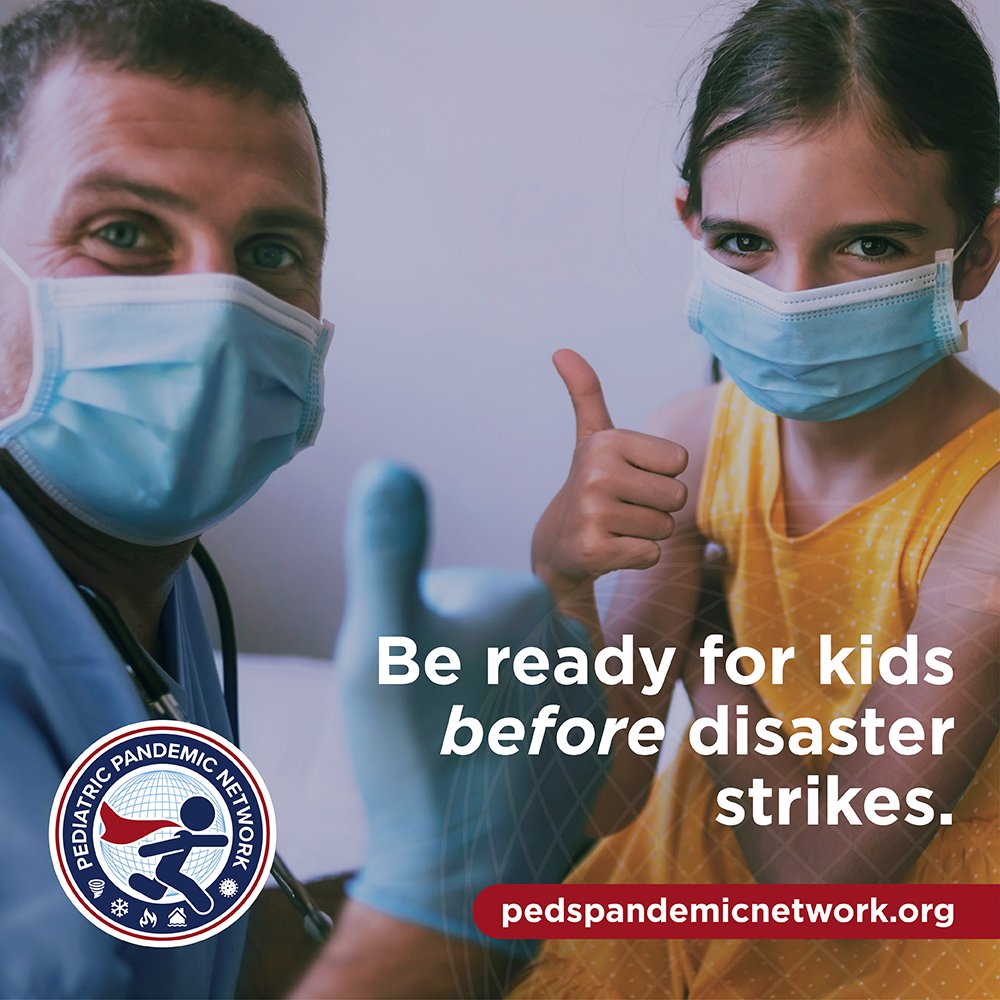The best time to start preparing for children's needs in disasters is today. pedspandemicnetwork.org 

<a href="/UHRainbowBabies/">UH Rainbow Babies</a> <a href="/NortonChildrens/">Norton Children's</a> <a href="/UCSFChildrens/">UCSF Benioff SF</a> <a href="/cardinalglennon/">Cardinal Glennon</a> <a href="/primarychildren/">Intermountain Childrens Health</a> <a href="/TheWRAPEM/">Western Regional Alliance for Peds Emergency Mgmt</a> <a href="/EMSCImprovement/">EMSC Innovation & Improvement Center</a>