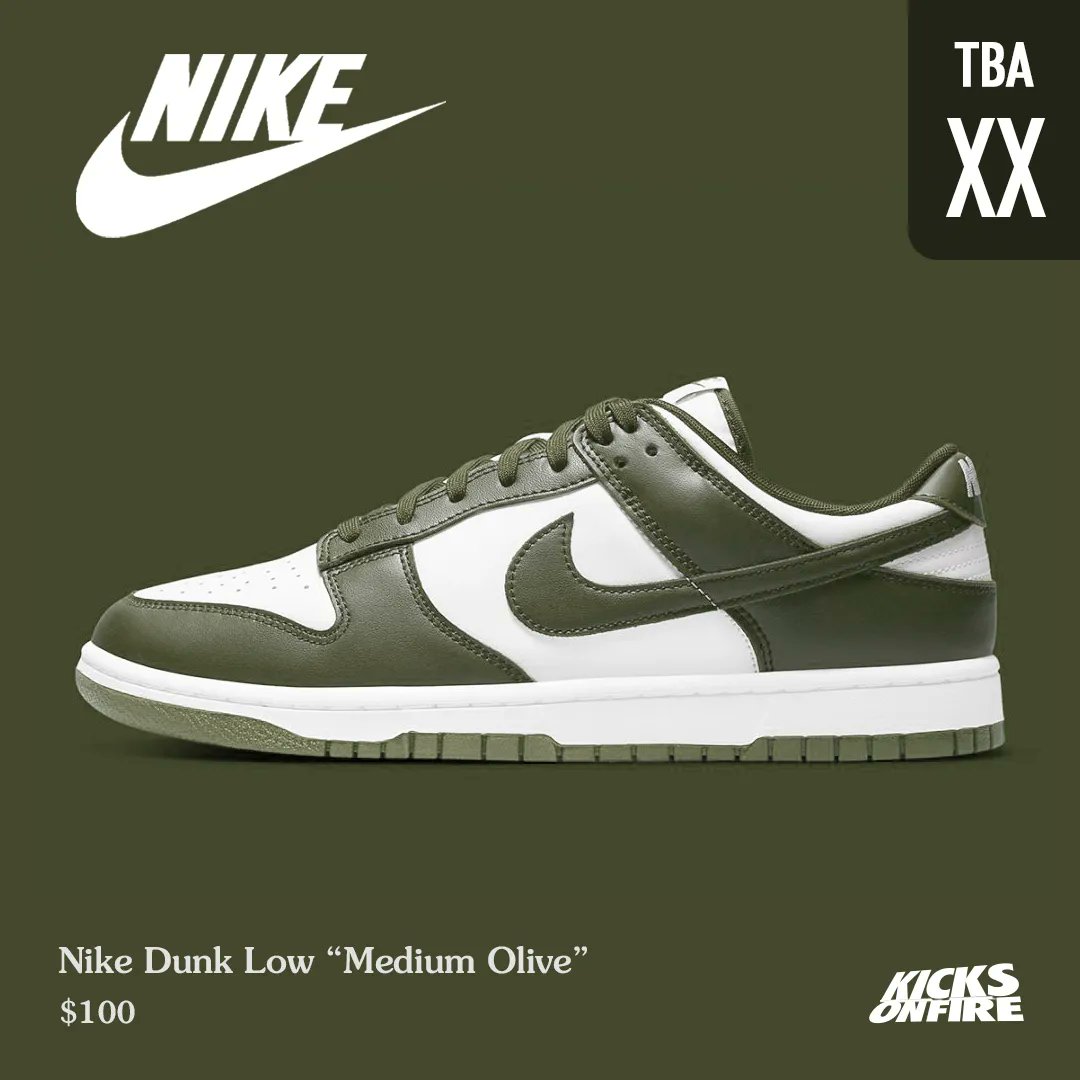 medium olive dunk low