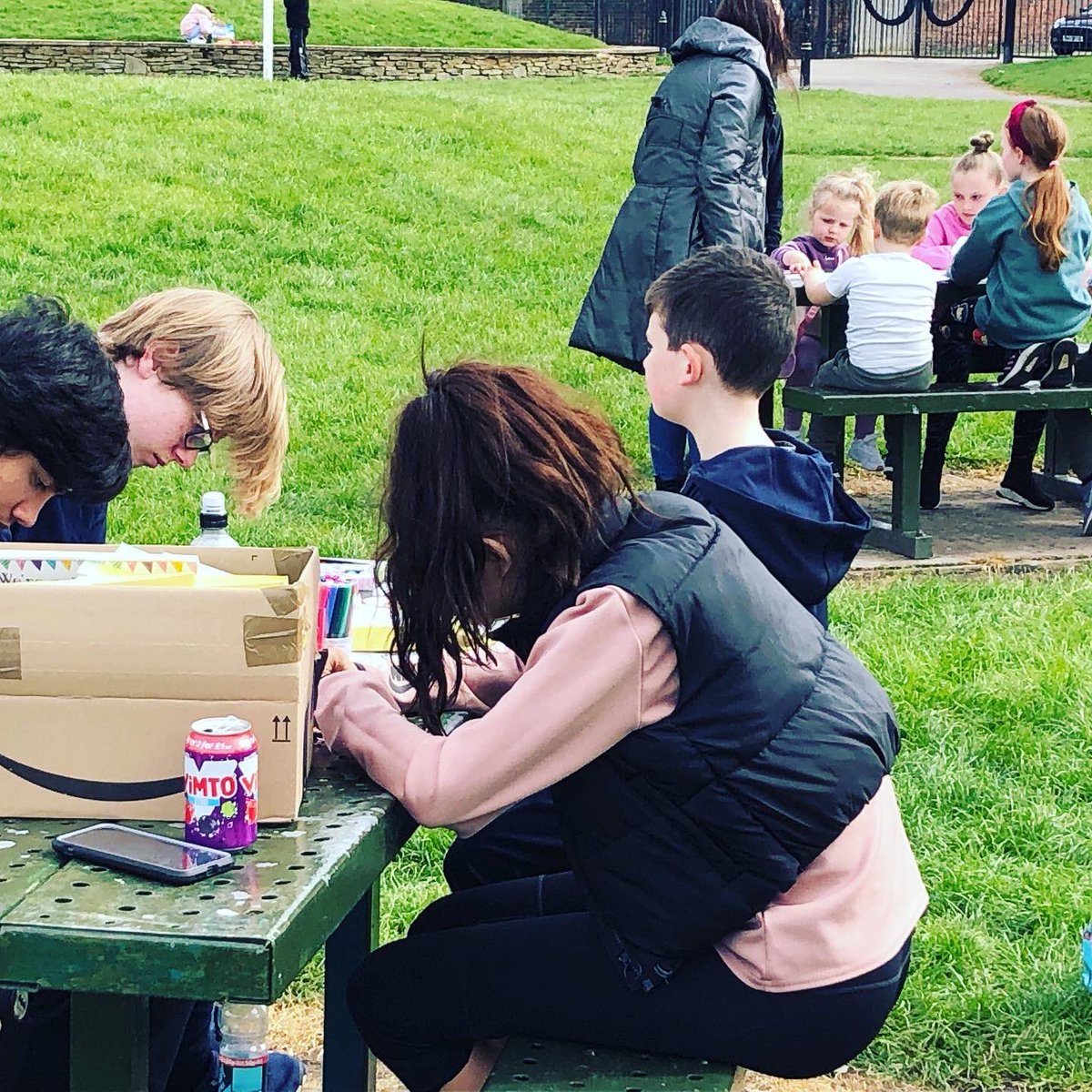 WellbeingTogeth's tweet image. What a pleasure spending time with families in #doricpark this afternoon! As an #L13 organisation it was great being able to provide Easter themed crafts, a story &amp;amp; outdoor activities for the kids to enjoy. Love seeing community coming together.💚 #natureforwellbeing #Liverpool