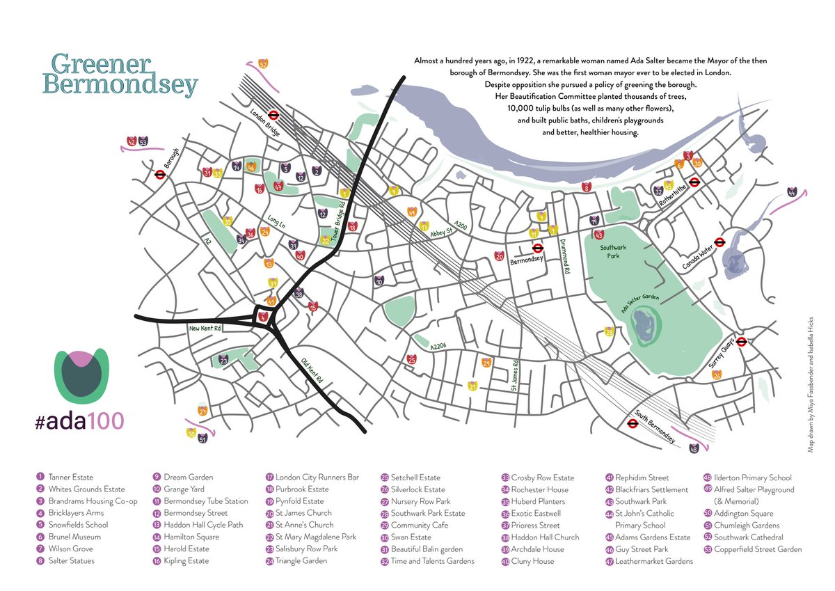 54 groups have filled Bermondsey, Rotherhithe, Borough and Walworth with tulips this year! #Ada100 <a href="/BermondseyGreen/">Greener Bermondsey</a>