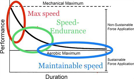 SirHerb_the3rd's tweet image. Further explanation on the speed curve and how it applies to training. Even in sprint races, all three of these qualities are critical to improving performance🧵