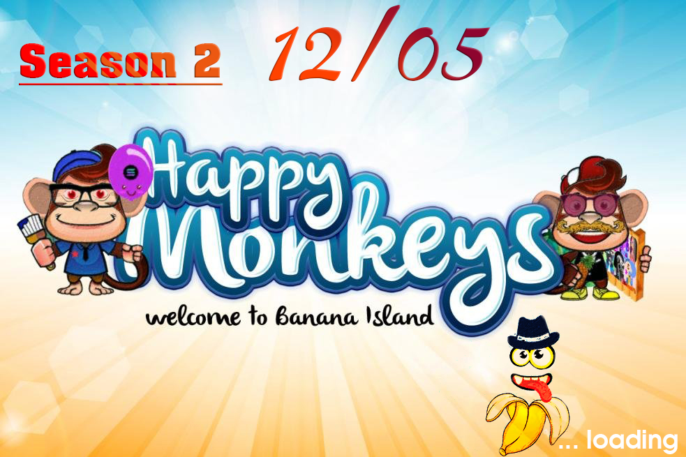 1⃣ HappyMonkeys Season 1: SOLDOUT
2⃣ HappyMonkeys Season 2 : LOADING ...

💥HappyMonkeys and Munanas is randomly generated unique NFTs  !!!
 
🧲Discord: discord.gg/cp3tGftx

<a href="/HappyMonkeysNFT/">Happy Monkeys NFTs</a> 
#NFTCommunity #NFT #NFTs #NFTCollector #NFTCollectors #NFTCollection
