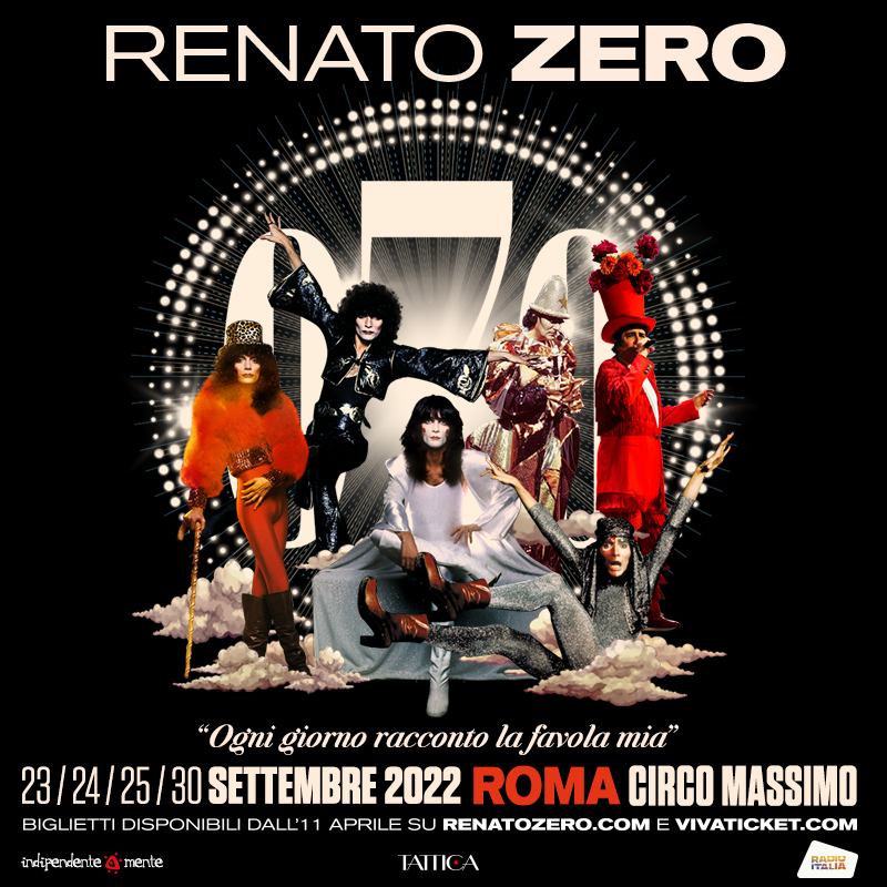 renatozer0's tweet photo. #Zerosettanta
23, 24, 25 e 30 settembre 2022, Roma, Circo Massimo
“Ogni giorno racconto la favola mia”
Biglietti disponibili dalle ore 11:00 di domani su https://t.co/j3mR73YBtX, https://t.co/y3BGSyaEXu e in tutti i punti vendita @Vivaticket https://t.co/HSBczp3Q1s