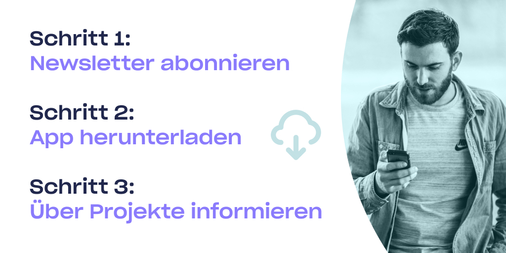 wattify_app's tweet photo. Bist du schon gespannt auf den #AppLaunch? Sobald die #WattifyApp live ist, kannst du dich anmelden, ohne direkt in bestimmte Projekte investieren zu müssen. Informiere dich über die Projekte & entscheide selbst wie & in welches Projekt du investierst. ➡️ https://t.co/XvNvDbvRXK https://t.co/5rmqSmHCbO