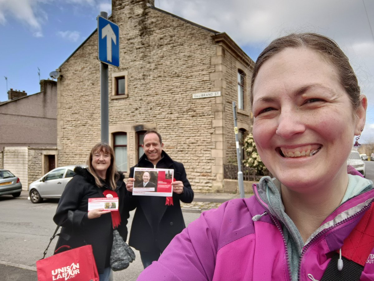 Martin, Jane, and I were out and about yesterday knocking on doors and chatting to residents around the Greenway Street area 😊 if you were out feel free to get in touch! #VoteLabour #Darwen #BlackburnWithDarwen #DarwenEast