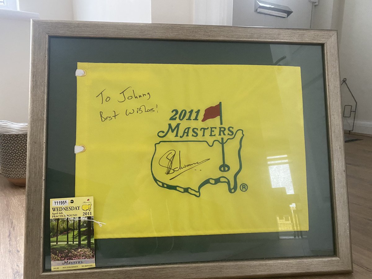 Jonny Caldwell (@greenkeepercod) on Twitter photo I was very fortunate to attend the <a href="/TheMasters/">The Masters</a> in 2011. Such a special place. I don’t have much golf memorabilia but this piece is extra special. Thanks to my friend Stevie who made this happen. Time to hang it up on the wall. #themasters I was very fortunate to attend the <a href="/TheMasters/">The Masters</a> in 2011. Such a special place. I don’t have much golf memorabilia but this piece is extra special. Thanks to my friend Stevie who made this happen. Time to hang it up on the wall. #themasters