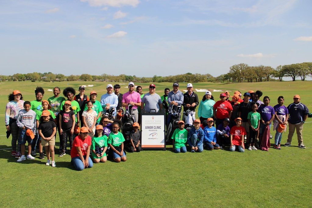 Veritex Bank Championship (@vbchampionship) on Twitter photo What an incredible way to kick off this year’s #VBChampionship <a href="/rangersgolfclub/">Texas Rangers Golf Club</a>! The Junior Clinic presented by <a href="/DallasGolf/">Dallas Golf Company</a> was a tremendous success!
45 juniors from the <a href="/BGCGTC/">Boys & Girls Clubs of Greater Tarrant County</a> had the opportunity to hit balls on the range, chip, putt, ask questions & most importantly HAVE FUN! What an incredible way to kick off this year’s #VBChampionship <a href="/rangersgolfclub/">Texas Rangers Golf Club</a>! The Junior Clinic presented by <a href="/DallasGolf/">Dallas Golf Company</a> was a tremendous success!
45 juniors from the <a href="/BGCGTC/">Boys & Girls Clubs of Greater Tarrant County</a> had the opportunity to hit balls on the range, chip, putt, ask questions & most importantly HAVE FUN!