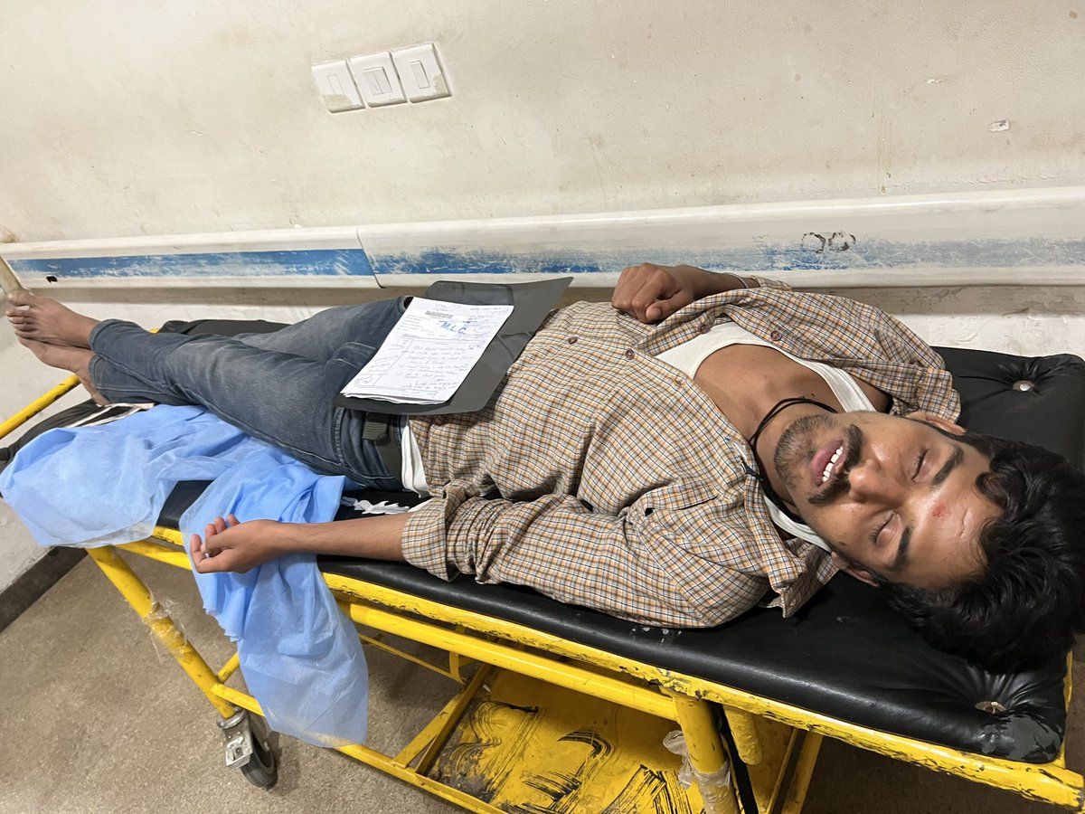 Abhishek a common student of JNU along with many such students have been brutally beaten up by the Red Terrorists only because they were celebrating Ram Navmi. 

He has been admitted in Hospital & severe injuries has come out in his X-ray. 

#LeftAgainstRam 
#LeftViolenceInJNU