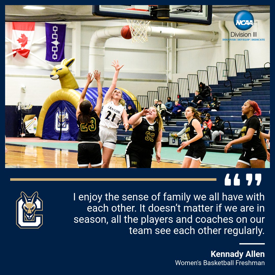 rooathletics's tweet photo. This week is NCAA Division III Week! Throughout the week our student-athletes will be sharing what makes their D-III experience. Women's basketball 🏀 freshman Kennady Allen continues on the final day of #D3Week! https://t.co/jANyyFwwLL
