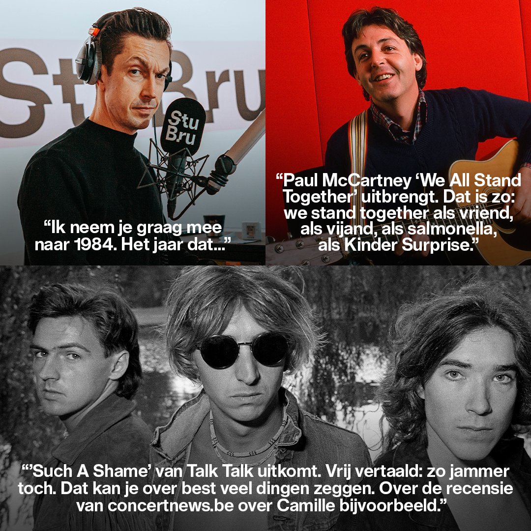.<a href="/VanHerrewegheST/">StevenVanHerreweghe</a> neemt je terug mee in de tijd naar 1984 met Talk Talk, Prince, Duran Duran, Bryan Adams en meer. Check de volledige playlist van #dejaren80voortieners via bit.ly/hetjaar1984.