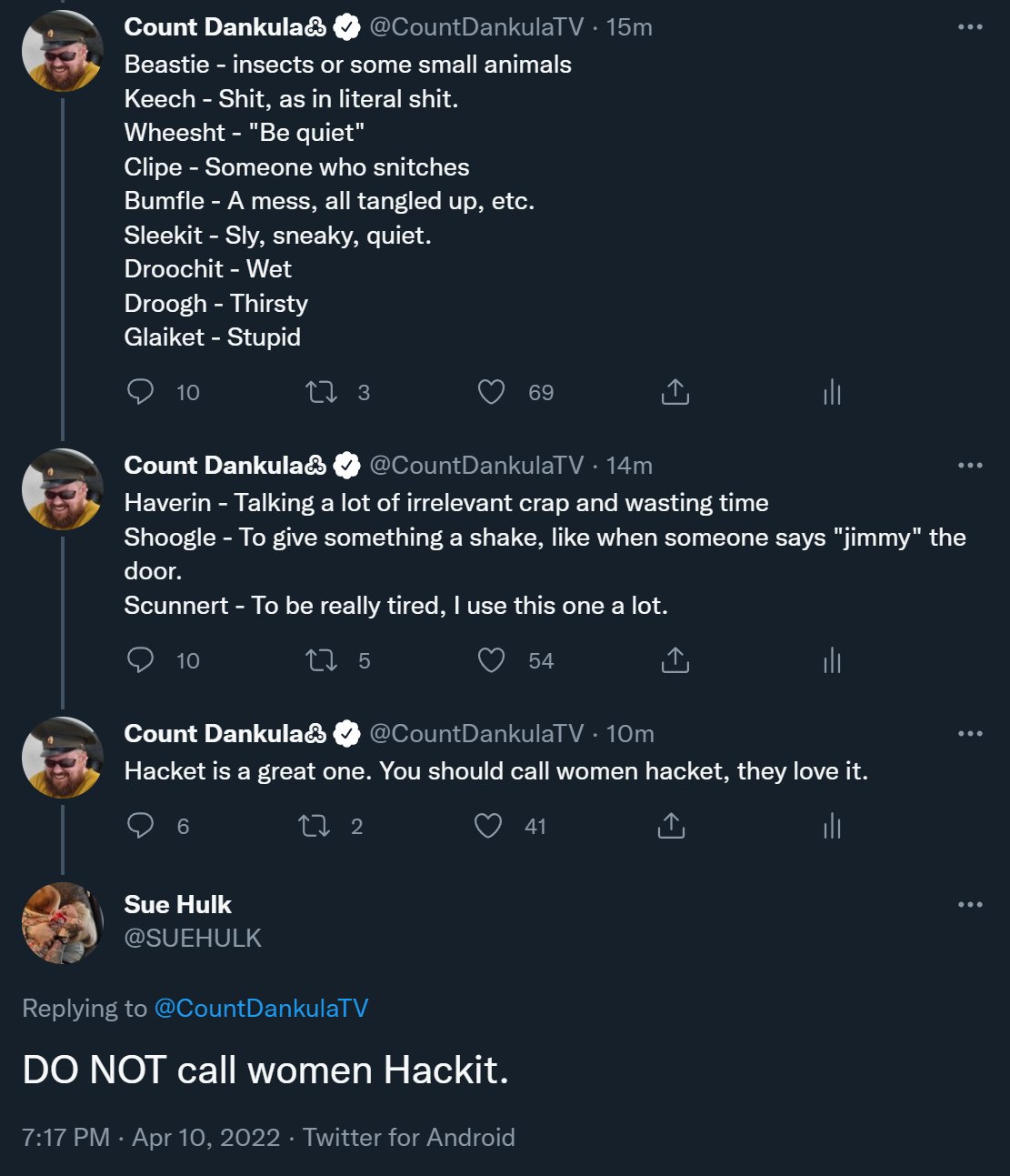 Count Dankula on Twitter "Do not listen to my wife, listen to me, your language instructor