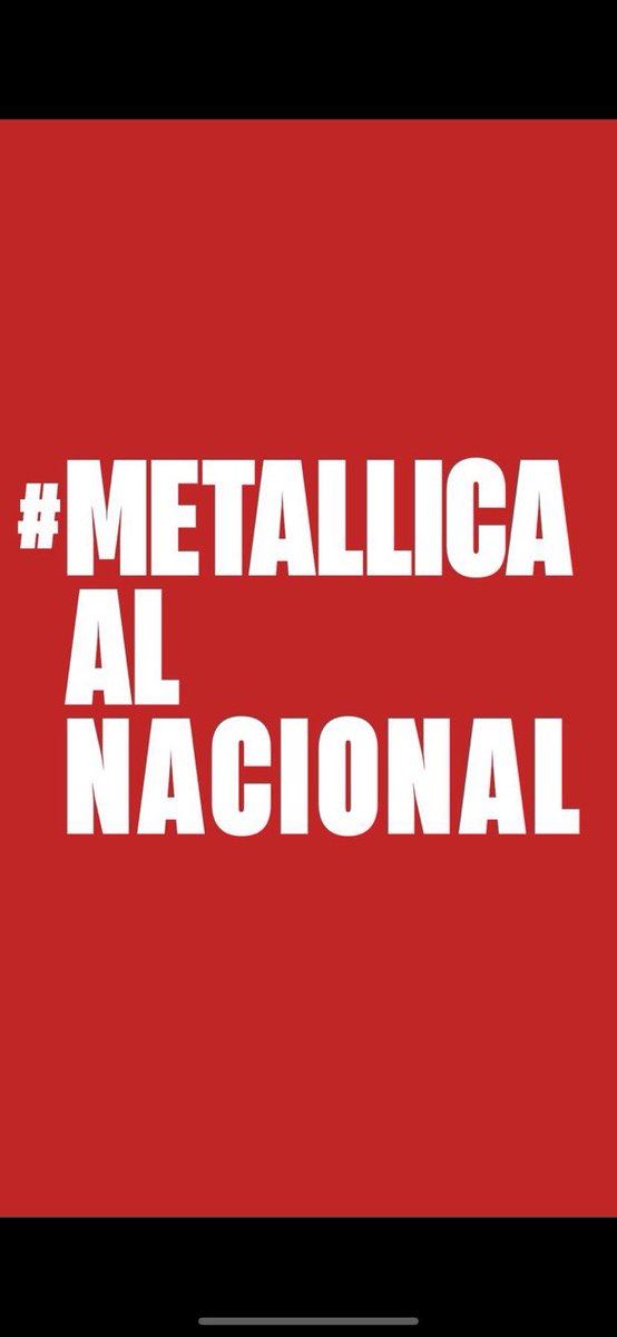 Obvio que si! 
#MetallicaEnChile #metallicaalnacional