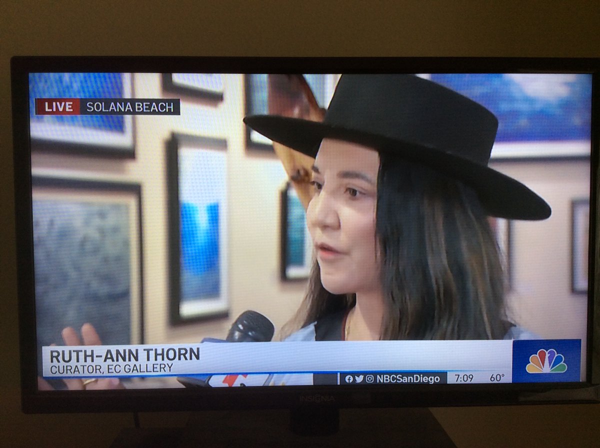c3Communication's tweet image. With @nbcsandiego live this AM from @ecgallery Solana Bch. Today is the last day of &quot;This is Indian Country.&quot; Free to attend &amp;amp; runs from 1-5 pm. Acclaimed Native American artists from all over the USA are here in SD with amazing work. #art #artgallery #nbcsandiego #NativeAmerican