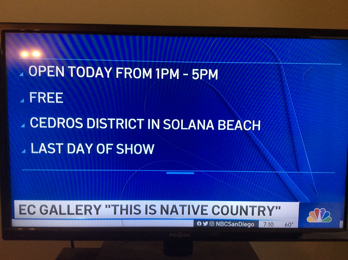 c3Communication's tweet image. With @nbcsandiego live this AM from @ecgallery Solana Bch. Today is the last day of &quot;This is Indian Country.&quot; Free to attend &amp;amp; runs from 1-5 pm. Acclaimed Native American artists from all over the USA are here in SD with amazing work. #art #artgallery #nbcsandiego #NativeAmerican