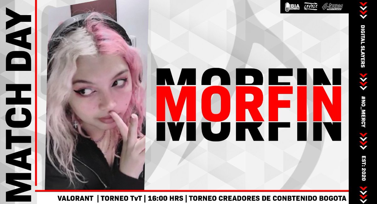 Tournament Day 🚨🚨🚨

El día de hoy <a href="/Soy_Morfin/">Morfin</a> tiene un torneo presencial de creadores de contenido de Bogotá ❤️🇨🇴

Le deseamos mucha suerte y que se divierta mucho ❤️🤟

Pueden ir a apoyarla a las 16:00 Hrs 💪❤️

twitch.tv/tay_gg

#NoMercy