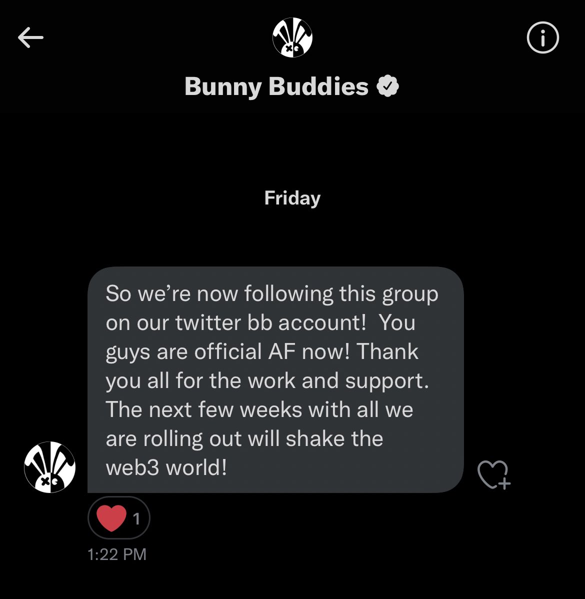 ResseBunnyPuffs's tweet photo. Excited to be recognized by the team @thebunnybuddies join the #ReeseBunnyPuffsClub and show them why were the strongest community they have!!! #bunnybuddies #bridgeverse #bunnyfollowbunnny https://t.co/kl9fJOjpHr