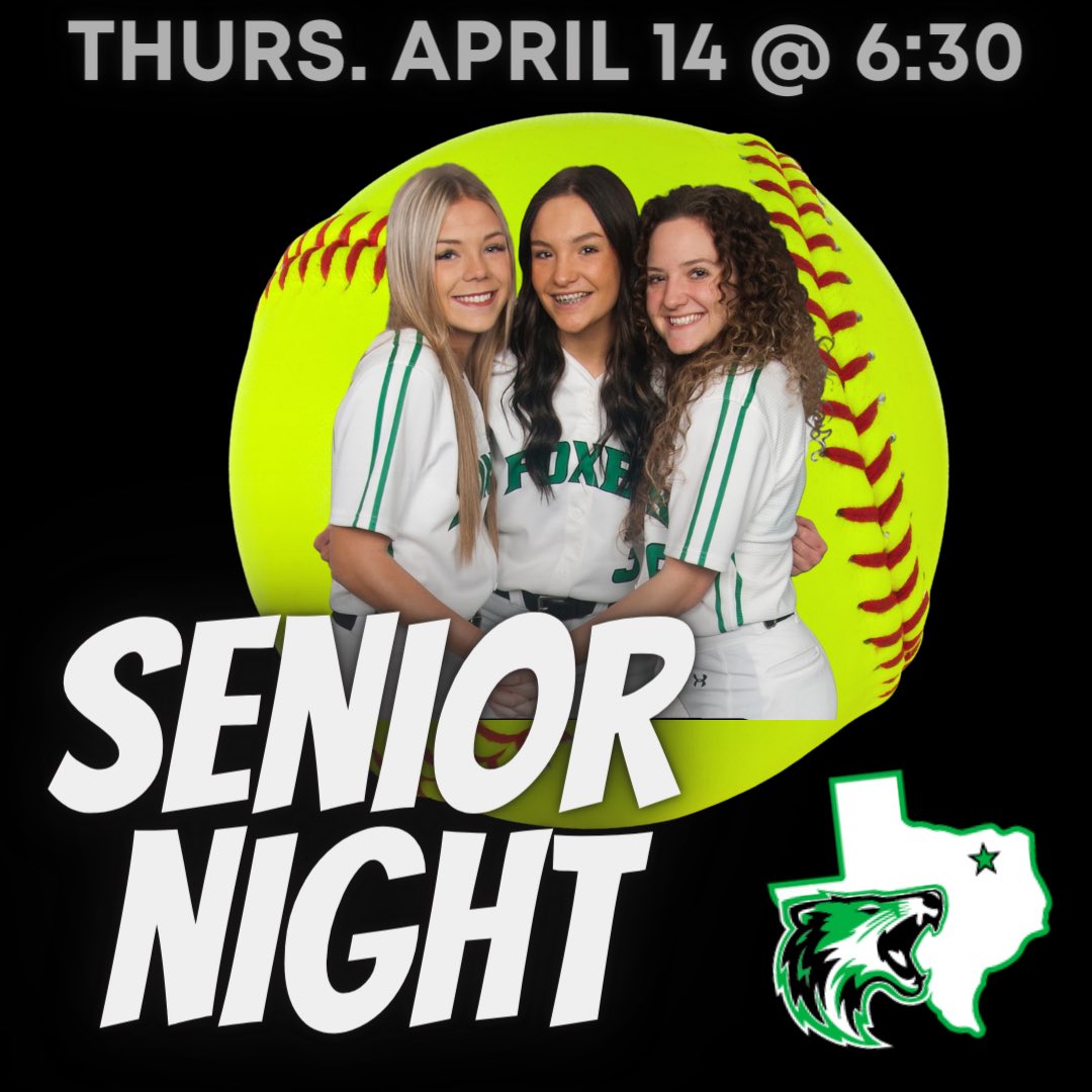 Come out and help us recognize our seniors and all their hard work and dedication that they have had the last four years! 

We 💚 you <a href="/rylieingram/">rylie</a> <a href="/maciepoteet/">macie poteet</a> &amp; Alissa Fowler! 

#StepUp #UNCOMMON <a href="/CMLadyFoxes/">CMLadyFoxesAthletics</a> <a href="/CaddoMillsHS/">Caddo Mills HS</a>